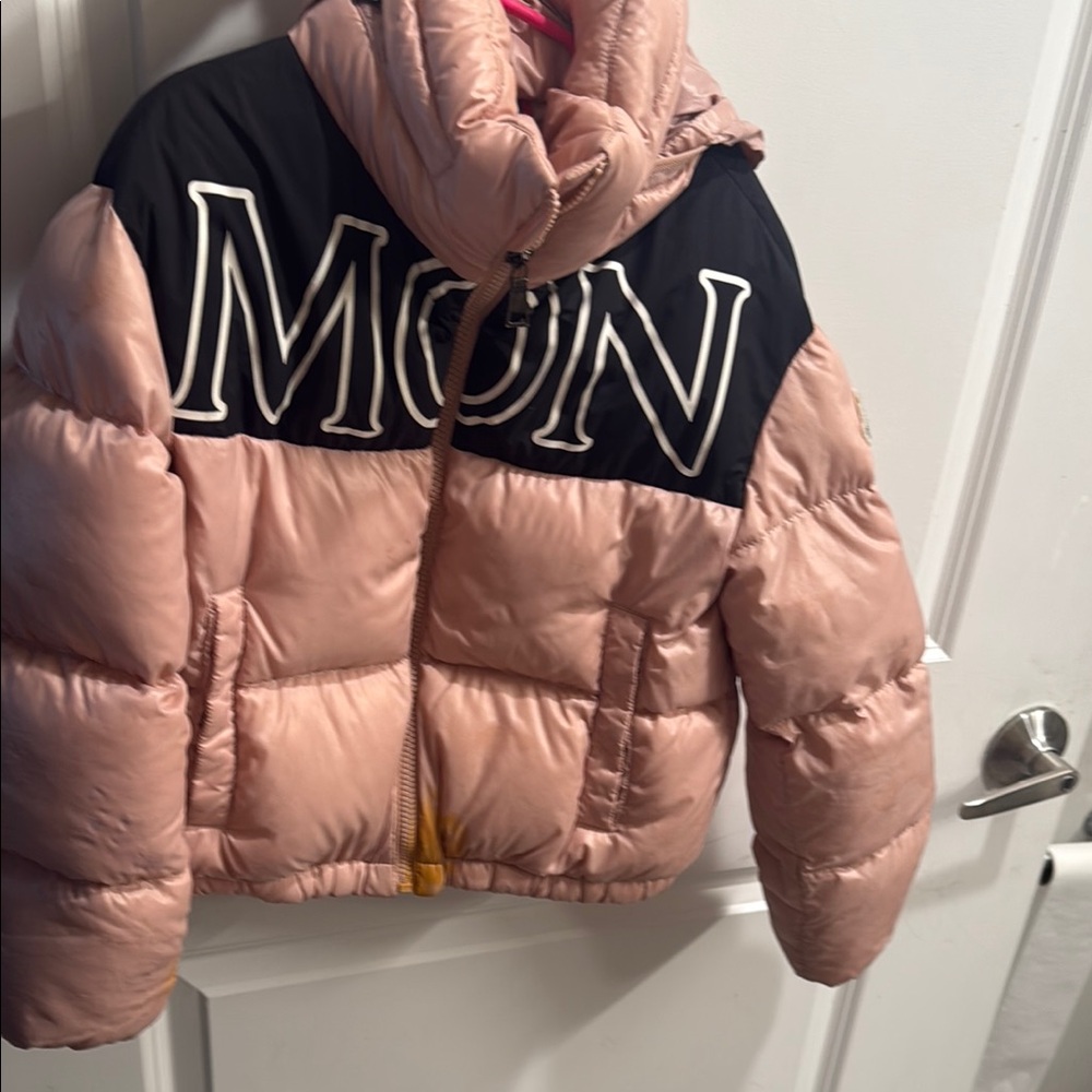 Moncler Kids Pink Puffer Jacket